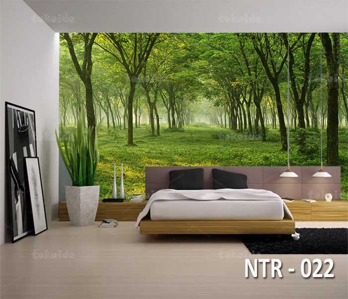 NTR 022 | Wallpaper Motif Pemandangan Hutan | Cetak Wallpaper Dinding