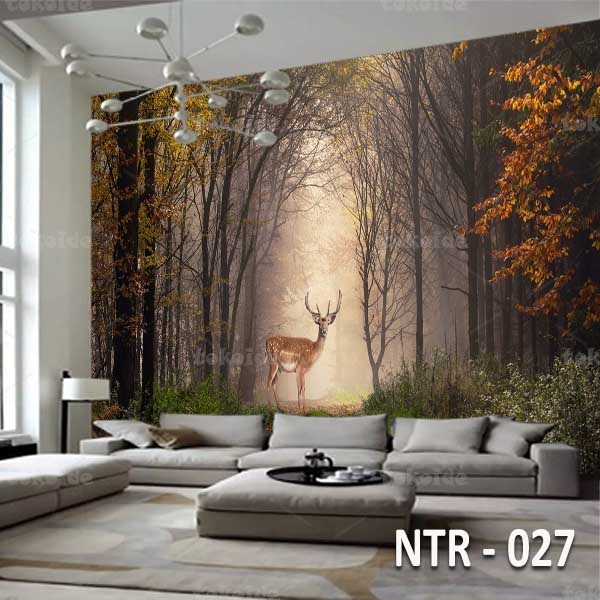 NTR 027 | Wallpaper Motif Pemandangan Hutan | Cetak Wallpaper Dinding