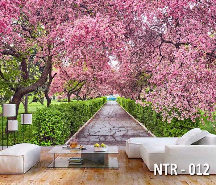 NTR 012 | Wallpaper Motif Bunga Sakura | Cetak Wallpaper Dinding