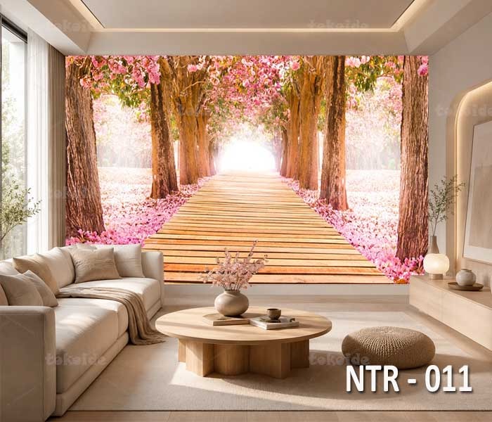 NTR 011 | Wallpaper Motif Hutan Bunga | Cetak Wallpaper Dinding