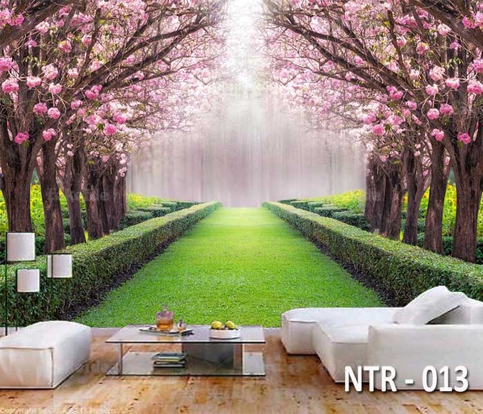 NTR 013 | Wallpaper Motif Bunga Sakura | Cetak Wallpaper Dinding